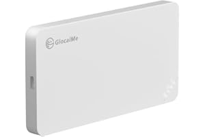 GlocalMe U3 4G LTE Mobile Hotspot, Portable WiFi Hotspot for Travel in 200+ Countries, No SIM Card Needed, Smart Local Network Auto-Selection with Global 1GB Data, Pocket WiFi (U3 White)