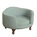 HomePop  Decorative Pet Bed Curved Mini Love Seat, Light Greenthumb 1