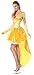 Lusiya Women's Storybook Fantasy Halloween Party Princess Dress Set Yellow X-Large