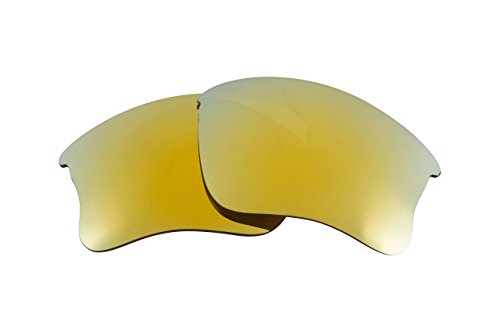 New SEEK Replacement Lenses Oakley FLAK JACKET XLJ - Polarized Gold Mirror