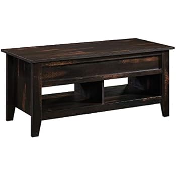 Sauder Dakota Pass Lift Top Coffee Table, Char Pine finish