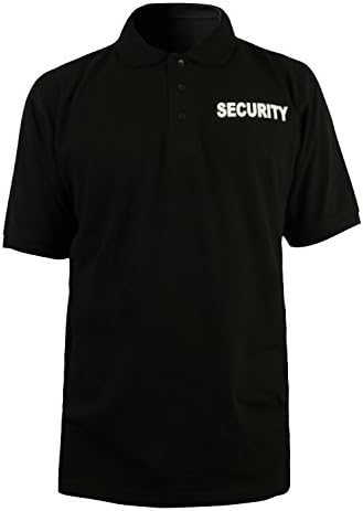 SECURITY | Professional Security Officer Polo Shirt - Black, 4X-Large_1 Pcs