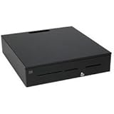 MMF ADV-113B11510-04 Advantage Cash Drawer, Stainless Steel Front, 3 Slots, US Standard 5/5 Tray, Standard Serial, Standard Lock, Keyed Random, No Bell, 18" W x 16" D, Black