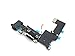 COHK USB Charging Port Dock Connector Flex Cable with Headphone Audio Jack and Microphone Replacement for iPhone 5s Black