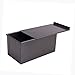 NEESHOW Bakeware Pullman Loaf Pan with Cover, 9 x 5 inch, Carbon Steel Mold Nonstick For Cake Or Toast Making