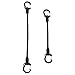 Tyny Tools Key Clip Bungee: Pair; Black