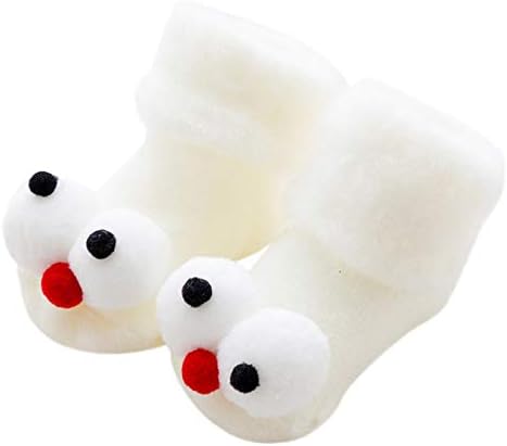 Funny Big Eyes Socks, Baby Boys Girls Toddler Kids Child Cotton Fluffy Slipper Shoes Plush Warm Socks 0-6T