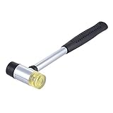 ammoon Double Headed Rubber Hammer Mallet Detachable Replaceable Fret Fretboard Fretwork Installing Tool for Guitar Bass Ukelele Mandolin