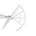 SKYREAT Snap On/off Prop Guards Guard-Quick Release Propeller Protector for DJI Phantom 4 /4 Pro Quadcopter White & Red