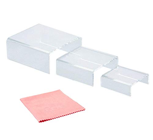 Clear Nested Acrylic Funko Pop Risers Set of 3 by Combination of Life