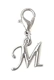 It's All About...You! Letter Initial Stainless Steel Clasp Clip on Charm Letter M 73M
