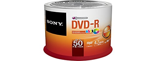 Sony 50DMR47PP 50 Pack Ink-Jet Printable DVD-R Bulk Spindle