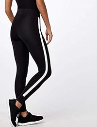 Legging de yoga Aurique de cintura alta con rayas laterales para dama 7 8
