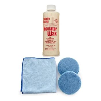 Collinite 845 Insulator Wax Microfiber Towel and Applicator Combo (color may vary)