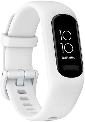vívosmart 5, Smartband, Activity Tracker, Cardio, SpO2, GPS Smartphone, Passi, Calorie, Stress, 15 Sport, Rilevamento Incidenti, Display OLED, Notifiche, White