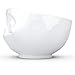 FIFTYEIGHT PRODUCTS TASSEN Porcelain Bowl, Tasty Face Edition, 16 oz. White, (Single Bowl) for Serving Cereal, Soup