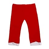 Besteamer Santa Claus Christmas Suit Costume Set For Party Cosplay Red