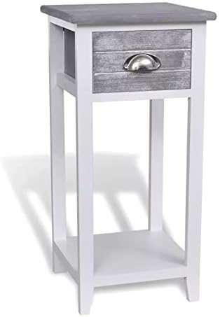 George S Home New Wooden Compact White Grey Small Plant Telephone