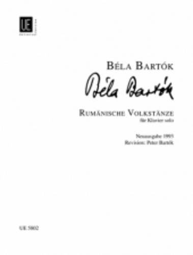 Rumänische volkstänze = Danses populaires roumaines : Fur klavier | Bartók, Béla (1881-1945). Compositeur