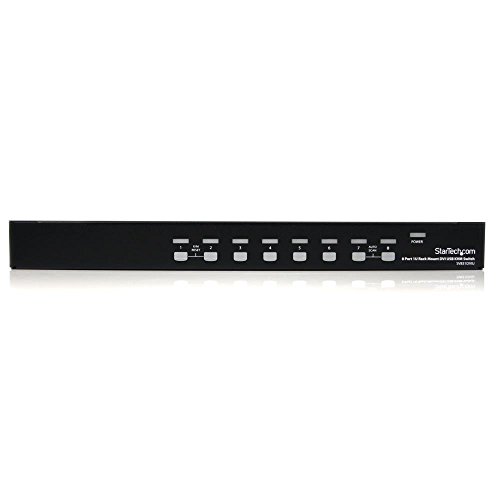 StarTech 8 Port 1U Rack Mount DVI USB KVM Switch (SV831DVIU)