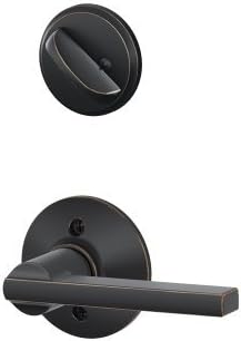 Schlage F59 LAT 716 Latitude Interior Lever with Deadbolt, Aged Bronze (Interior Half Only) by Schlage Lock Company
