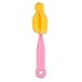 Ecosin 3Pcs Sponge Nipple Brush Baby Feeding Bottle Brush Sponge Cleaner Straw Nipple Cleaning Washing Tool