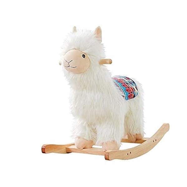 Zjhdx Cadeau D Anniversaire En Bois Cheval A Bascule Mignon Rocking Chair Outil De Couchage For