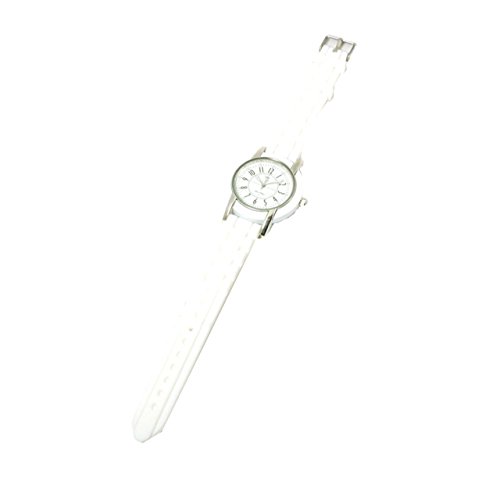 Paris Hilton White Strap Ladies Fashion Watch and Heart Handbag Holder HWX007A