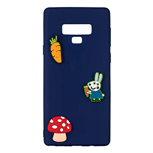 DAMONDY Note 9 Case, 3D Cute Gel Cartoon Animals Pattern Skin Soft Silicone Slim Rubber Design Thin Protective Cover Phone Case Galaxy Note 9 2018-rabbit radish