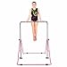 Safly Fun Gymnastics Bars Expandable Children's Training Monkey Folding Bars Climbing Tower Child Play Training Gym (Pink)