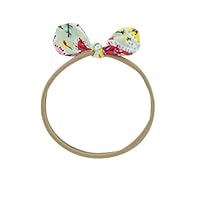 Scmkd Headbands Newborn Kids Elastic Hair Band Girls Flower Printing Headband Bowknot Hair Accessories Headwear