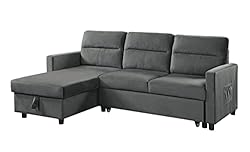TUTB 81.5'' L-Shape Convertible Sleeper Sectional