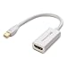 Cable Matters 4K Mini DisplayPort to HDMI 4K Adapter (Mini DP to HDMI Adapter) in White - Thunderbolt and Thunderbolt 2 Port Compatible