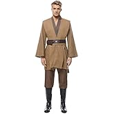 Men's Tunic Cosplay Costume Adults Outfits Halloween Robe Hooded Uniform
