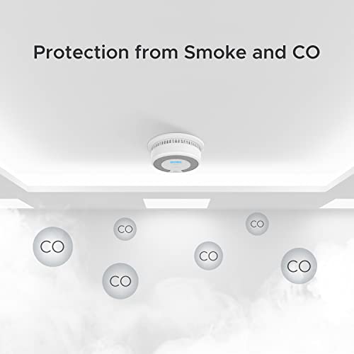XSense 10Year Battery Combination Smoke Carbon Monoxide Alarm Detector with Large LCD Display