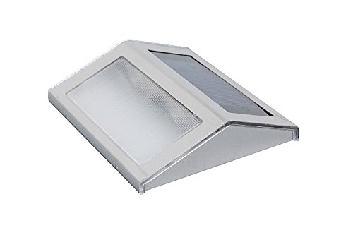Outdoor Wall Stair Lamp ,INorton Stainless Steel Pathway Lamp ,Household Solar Energy Outdoor Waterproof Garden Light(Warm white)