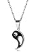 Jstyle Jewelry 2 Piece Mens Womens Friendship Yin Yang Necklace Pendant Couples Necklace