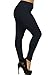 Women's Plus Size Full Length Basic Leggings - Variety of Colors (Black)