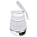 Foldable Travel Electric Kettle, Collapsible Electric Kettle, Dual Voltage Auto Shift ,Temper Control Portable Travel Kettle, Small Electric Kettle Food Grade Silicone, Boil Dry Protection