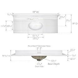 Design House 586214 Cultured Marble Vanity