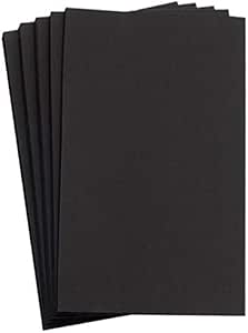Amazon.com : Hamilco 11x17 Black Cardstock Paper 80 lb Cover Card Stock ...