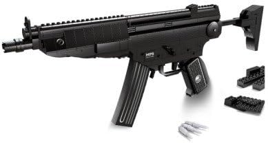 Ausini Simple Package Compatible Building Bricks Set Submachine Gun Model H&amp;K MP5 Rifle Tommy Gun Building Blocks Toy 597 pieces P22705-0