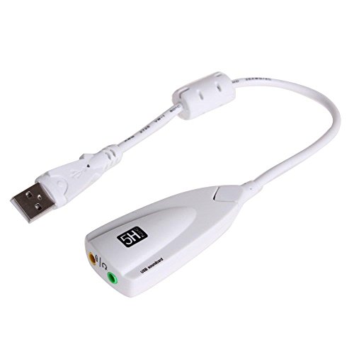 USB-Sound-5hv2-USB-71-Sound-12-Channel-Sound-Adapter-Equalizer-USB-20-Steel-Sound-White