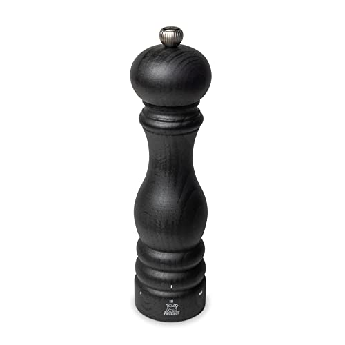 PEUGEOT - Paris uSelect 22 cm Pepper Mill - 6 Predefined Grind Settings - Made with PEFC Certified Wood - Made in France - Graphite Colour