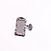 QIDUN Girl Badge Holder Rhinestone Lanyard Bling Crystal Necklace Badge Card Holder for Business Id/Key/Cell Phone (Colorful) (Colorful)