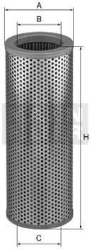 Filter, hydraulic system operator replacement MANN 65002609