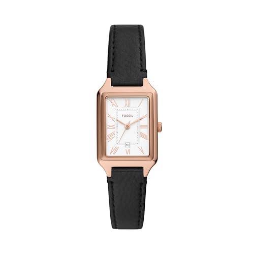 Fossil Women's Watch, Raquel Quartz Stainless Steel and Leather Three-Hand Watc…
