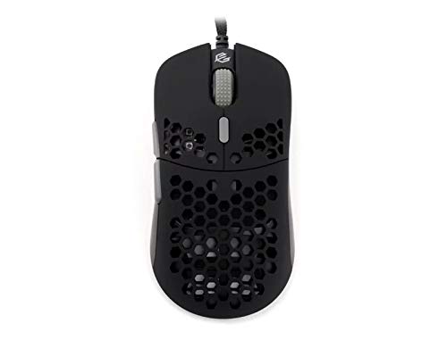 G-Wolves Hati HT-M 3360 Ultra Lightweight Honeycomb Shell Wired Gaming Mouse up to 12000 cpi - 6 Buttons - 2.18 oz (61g) (Midnight Shadow)
