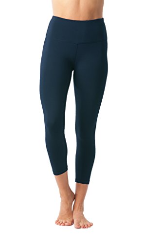 90 Degree By Reflex – High Waist Tummy Control Shapewear – Power Flex Capri - Tuscan Teal - XS