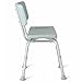 Medline Shower Chair Bath Bench with Back, Supports up to 300 lb, Infused with Microban Antimicrobial Protection, Light Blue